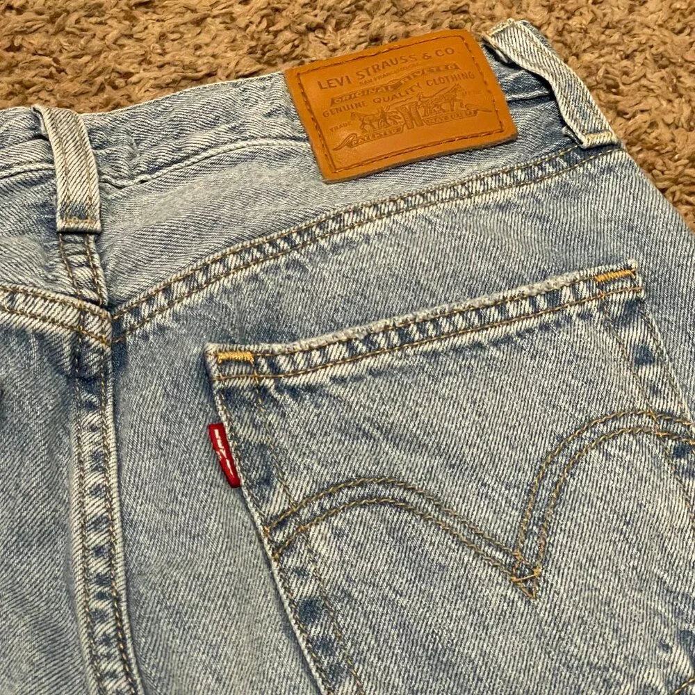 Levi's 501 Original Straight Leg Jeans Blue Denim Size 27 - Picture 3 of 12